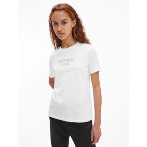 Calvin Klein dámské bílé tričko Easy - S (YAF)